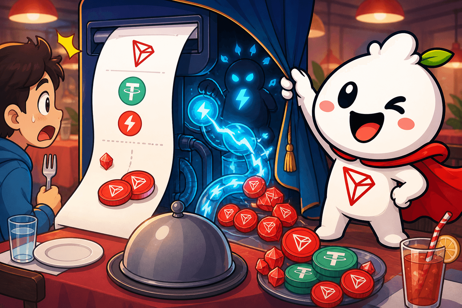 „Bez plynu“ na TRON: Kdo platí síťové náklady? — Plánování poplatků | Rent Energy Tron